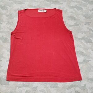 Chico's Travelers Tank Top Womens 3 Red Pullover Sleeveless Slanky